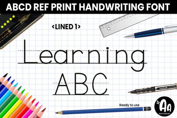 Abcd Ref Lined1: The Practical Display Font for Educational and Engaging Visuals