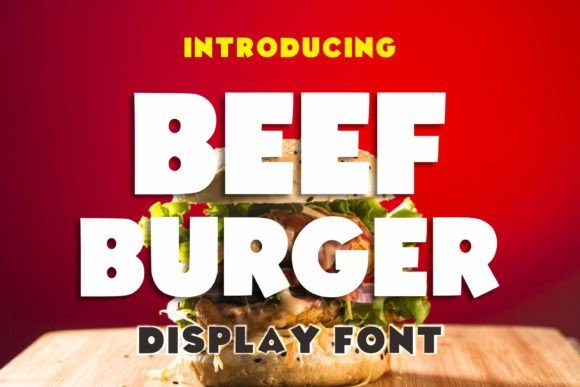Beef Burger: The Fun Display Font That Transforms Small Business Branding