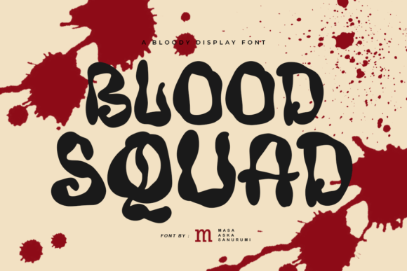 Blood Squad: A Spooky Display Font for Handmade Halloween Crafts