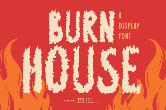 Burn House: A Spooky Display Font for Standout Branding