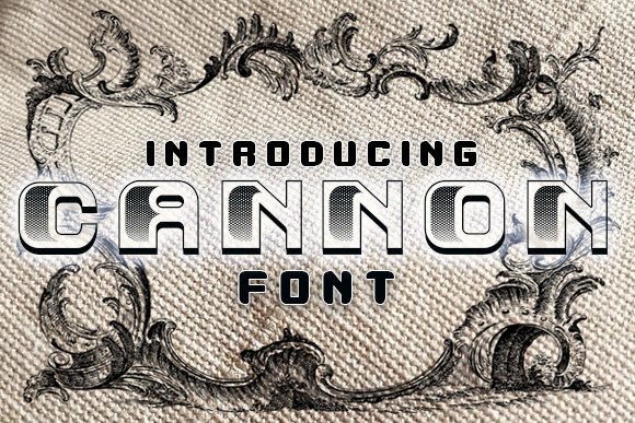 Cannon: The 3D Retro Typeface for Bold Editorial Design