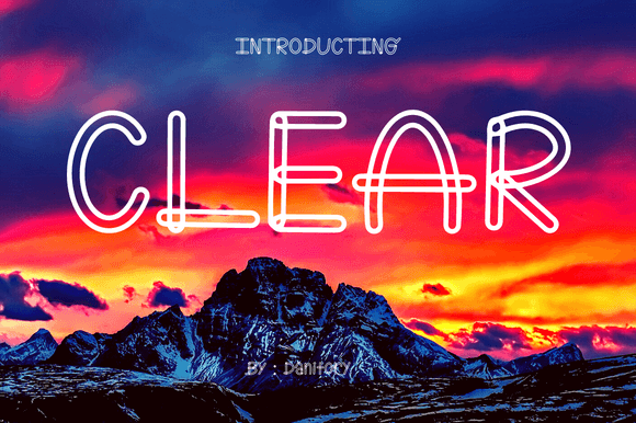 Clear: The Modern Display Font for Polished Brand Visuals