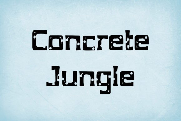 Concrete Jungle Display Font for Editorial Design