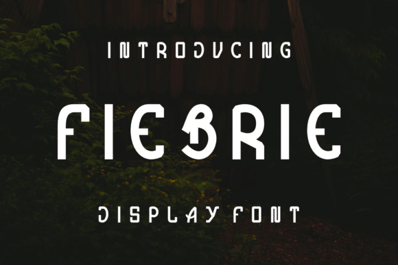 Fiebrie Display Font for Handmade Crafts and Labels