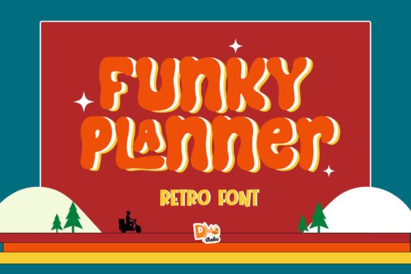 Funky Planner: The Quirky Display Font for Groovy Digital Campaigns