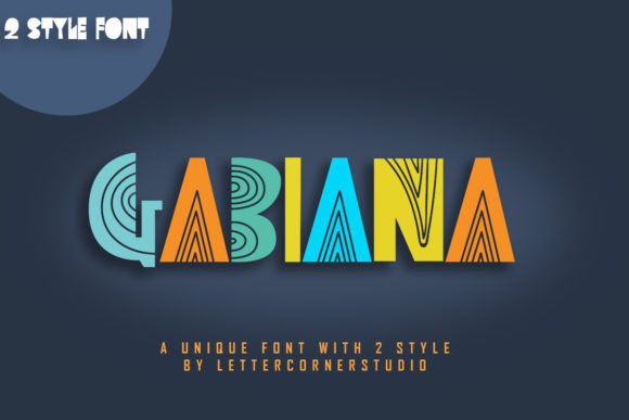 Gabiana: The Playful Display Font for Modern Digital Brands