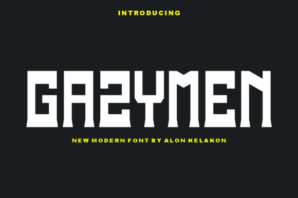 Gazymen Typeface: A Modern Display Font for Standout Branding