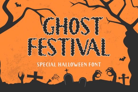 Ghost Festival Typeface for Spooky Seasonal Crafts