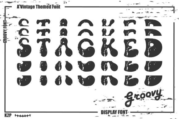 Groovy Stacked Display Font for Bold Web Design
