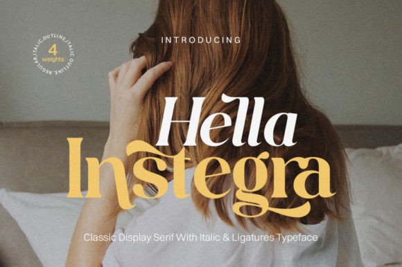 Hella Instegra Typeface: A Stylish Display Font for Editorial Design
