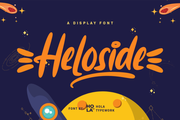 Heloside: A Playful Display Font for Editorial Design