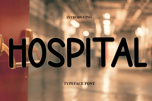 Hospital Handwritten Display Font for Crafters and Designers