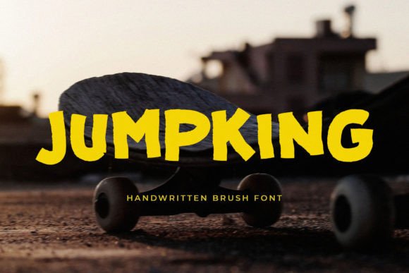 Jumpking Handwritten Display Font for Bold Branding