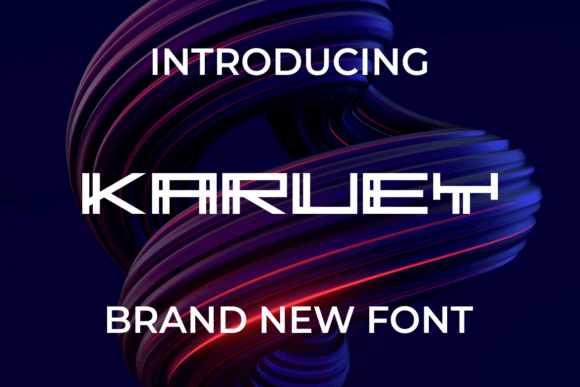 Karuey: A Bold Display Font for Fresh Brand Identity Projects