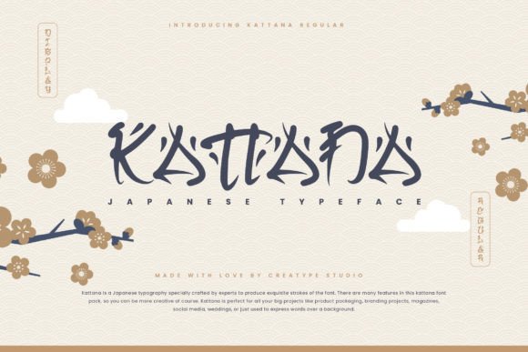 Kattana: The Cool Japanese-Style Display Font for Editorial Impact