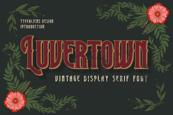 Luvertown Free Download: A Stylish Display Font Review