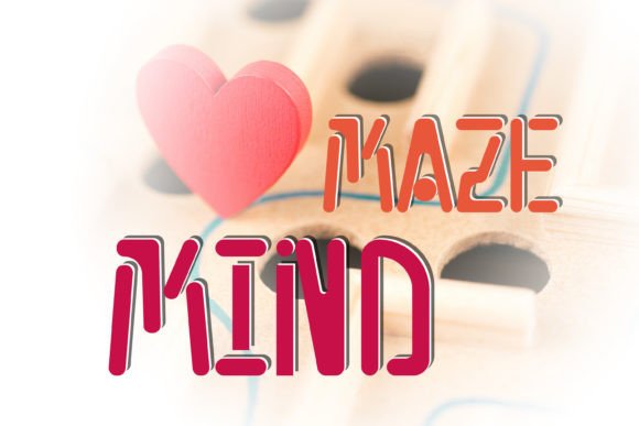 Maze Mind: The Whimsical Display Font for Creative Crafters