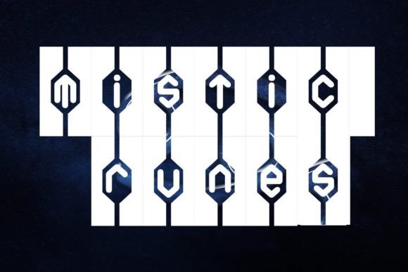 Mistic Runes: A Display Font for Polished Brand Identity