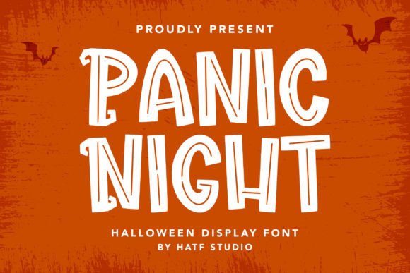 Panic Night Display Font for Quirky Digital Branding