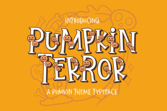 Pumpkin Terror: A Spooky Display Font for Halloween Editorial Design