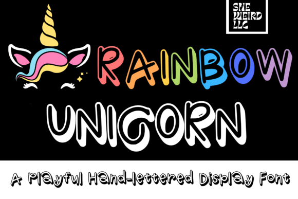 Rainbow Unicorn Typeface Review for Handmade Brands