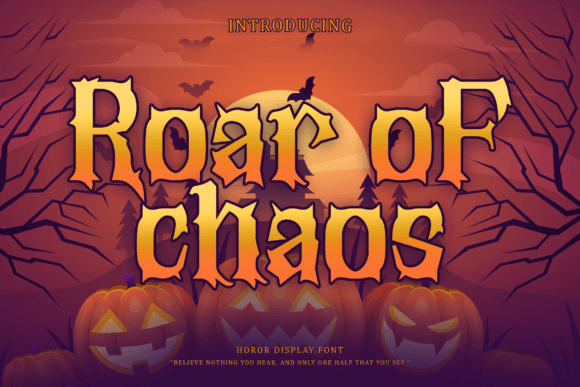 Roar of Chaos: The Spooky Display Font for High-Impact Web Design