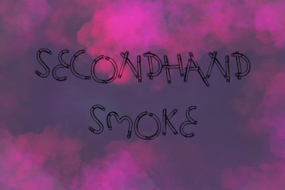 Secondhand Smoke: A Smoky Display Font for Bold Editorial Design