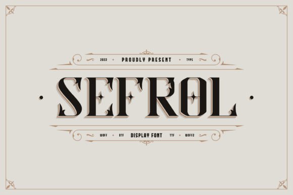 Sefrol Display Font for Bold Web Headers and Branding