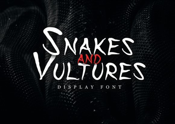 Snakes and Vultures: The Spooky Display Font for Your Next Project