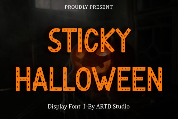 Sticky Halloween: A Unique Display Font for Mysterious Web Projects