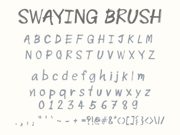 Swaying Brush: A Playful Display Font for Modern Digital Branding