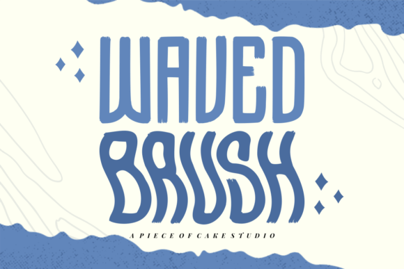 Waved Brush: A Playful Display Font for Handmade Crafts