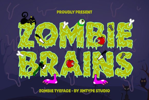 Zombie Brains: The Drippy Display Font for Horror Campaigns